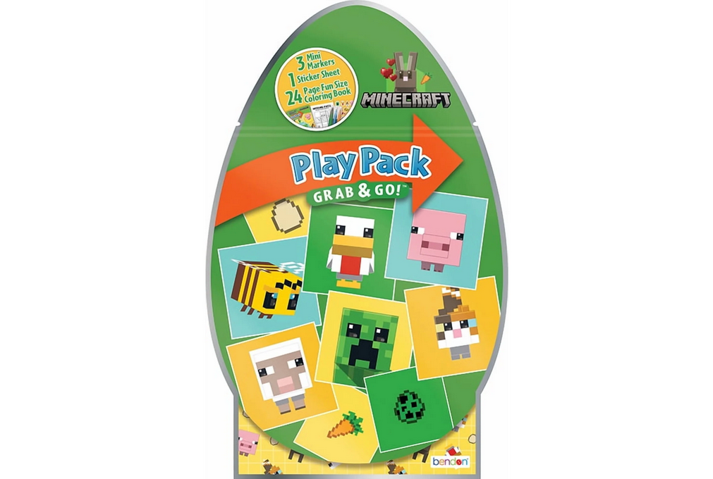 Minecraft Easter Activity Play Pack with Coloring Book and Mini Marker ...