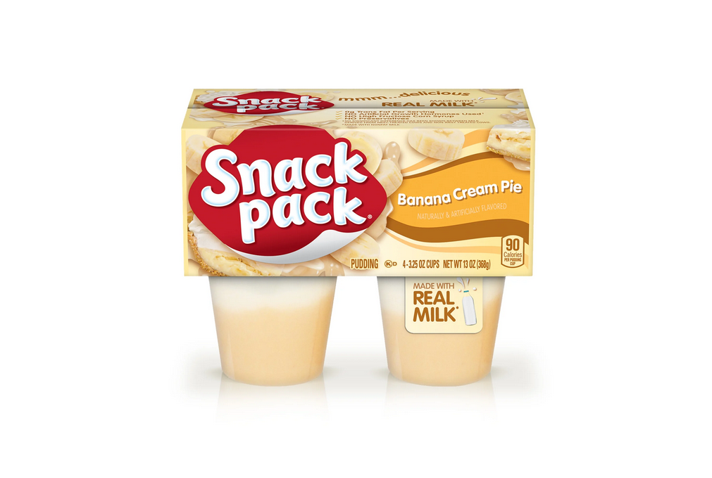 Snack Pack Pudding Banana Cream Pie 4 ct