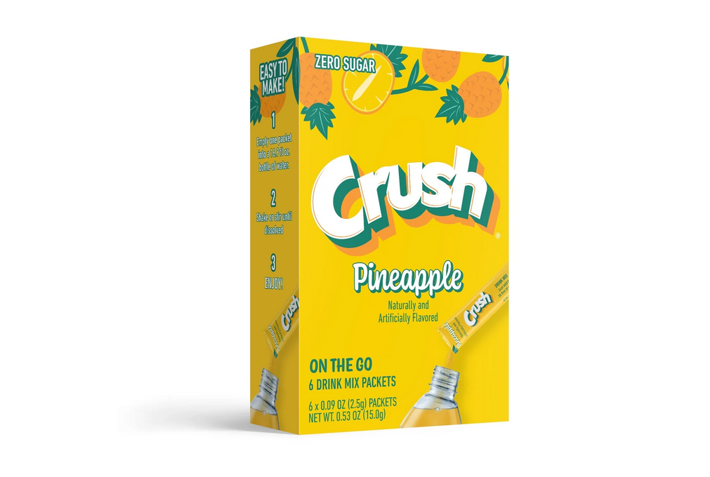 Crush Pineapple Sugar Free Powdered Drink Mix 6ct