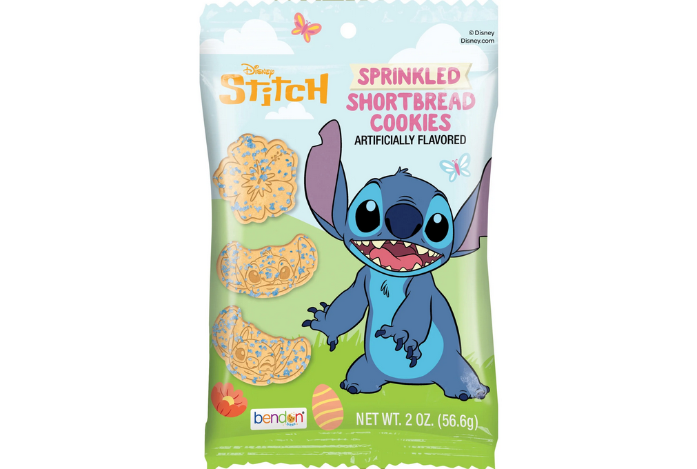Stitch 2oz Sprinkled and Character Shaped Shortbread Cookies Easter Bag