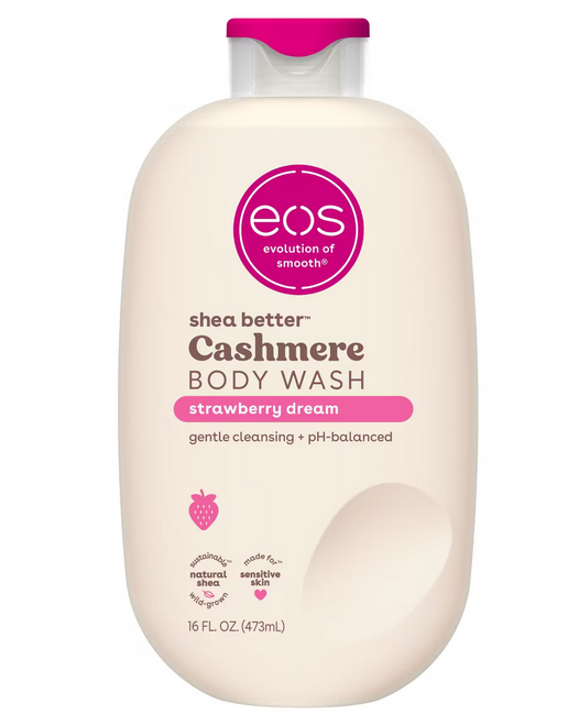 eos Cashmere Body Wash - Strawberry Dream - 16 fl oz: Softer Skin, Vegan, Paraben-Free, Sensitive Skin