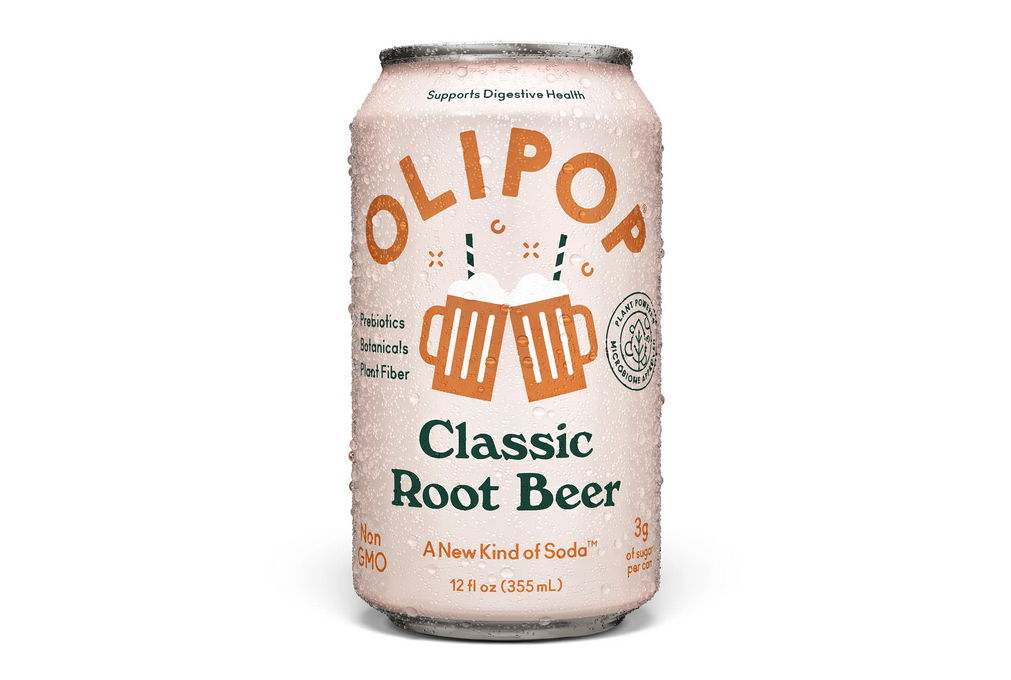 OLIPOP Prebiotic Soda, Classic Root Beer, 12 fl oz