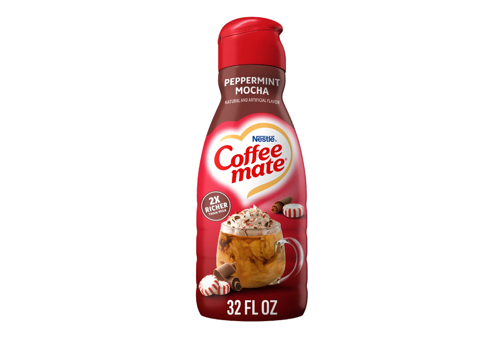 Coffee mate Peppermint Mocha Non-Dairy Liquid Coffee Creamer, 32 fl oz