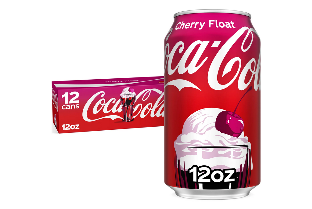 Coca-Cola Cherry Float Soda Pop Fridge Pack Cans, 12 fl oz, 12 Pack