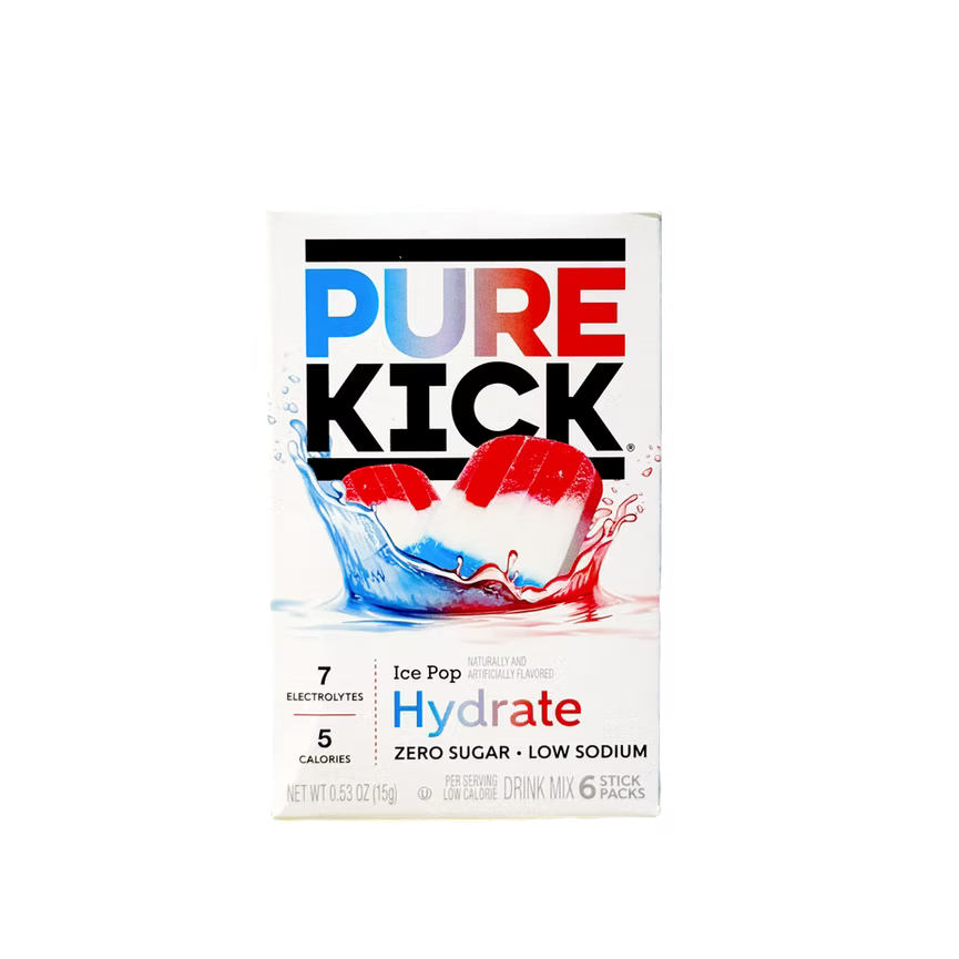 Pure Kick Ice Pop Hydrate Sugar Free Drink Sachet 6ct