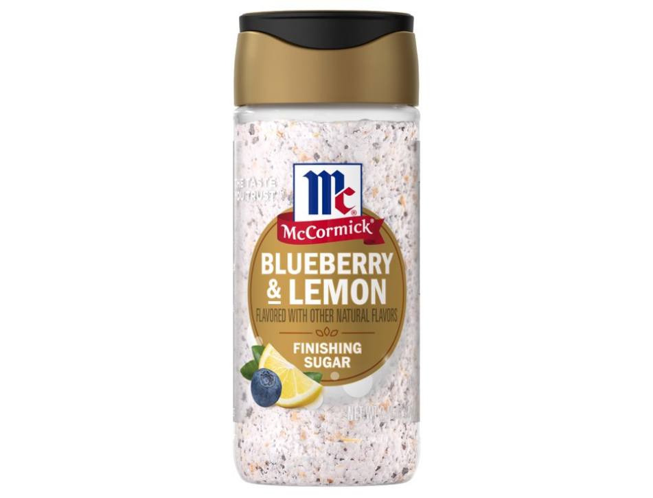 McCormick Blueberry and Lemon Finishing Sugar, 3.43 oz Bottle