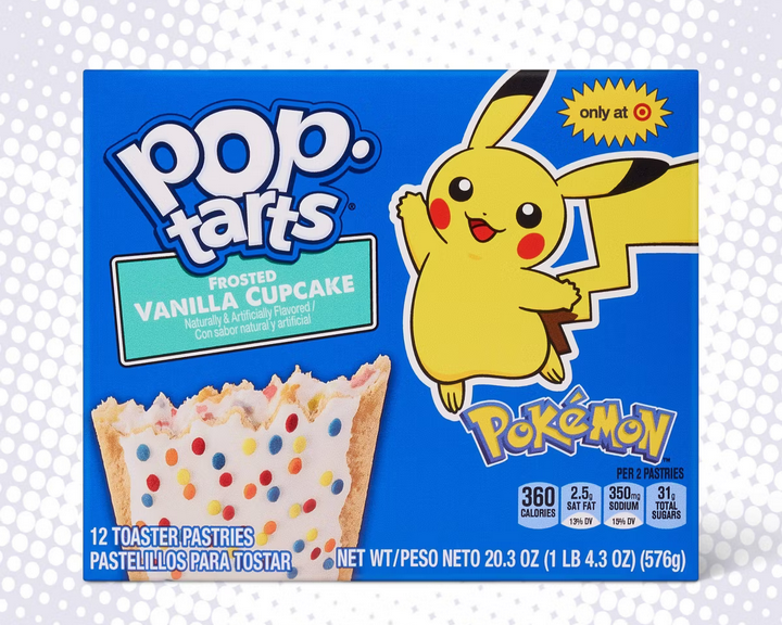 Pop-Tarts Pokémon Frosted Vanilla Cupcake Toaster Pastries - 20.3oz/12ct