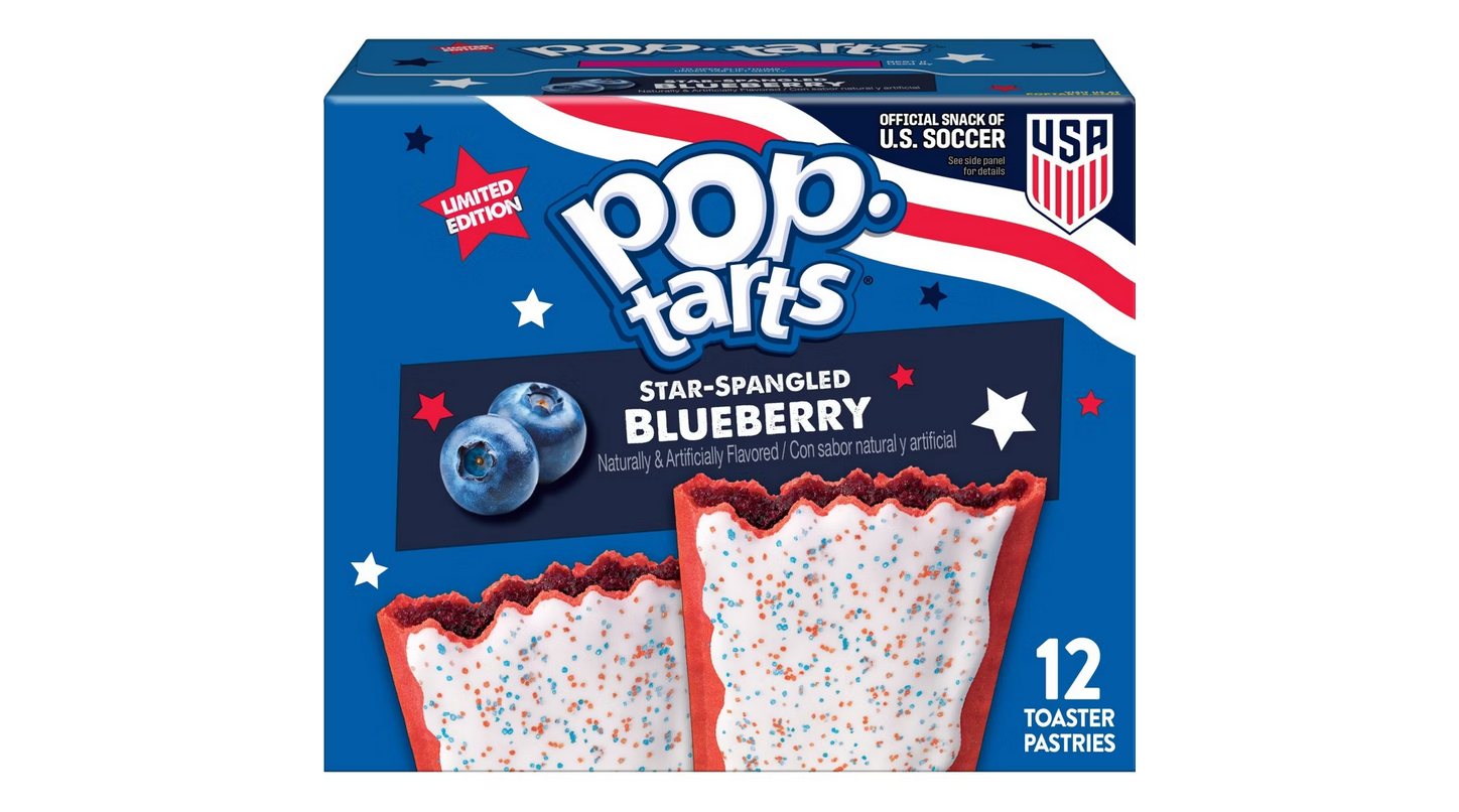Pop-Tarts Frosted Star-Spangled Blueberry Toaster Pastries - 20.3oz/12ct