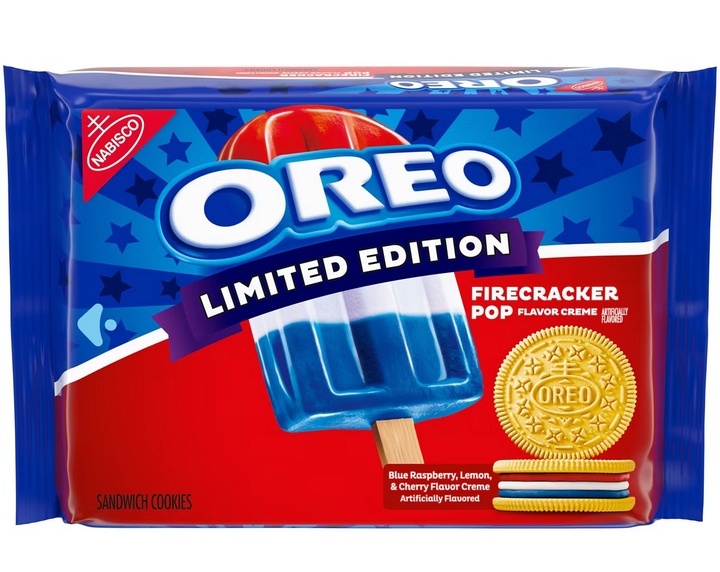 Oreo Limited Edition Firecracker Pop Sandwich Cookies - 11.46oz
