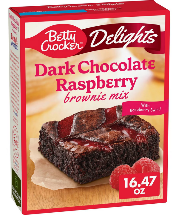 Betty Crocker Premium Dark Chocolate and Raspberry Brownie Mix - 16.47oz