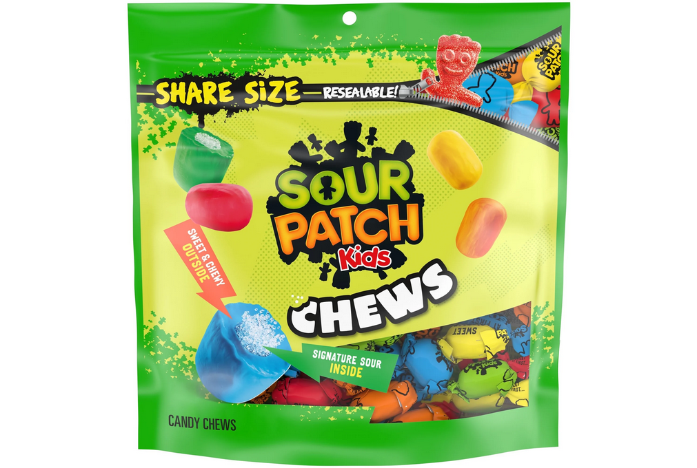 SOUR PATCH KIDS Chews Soft &amp; Chewy Candy, Share Size, 8.12 oz