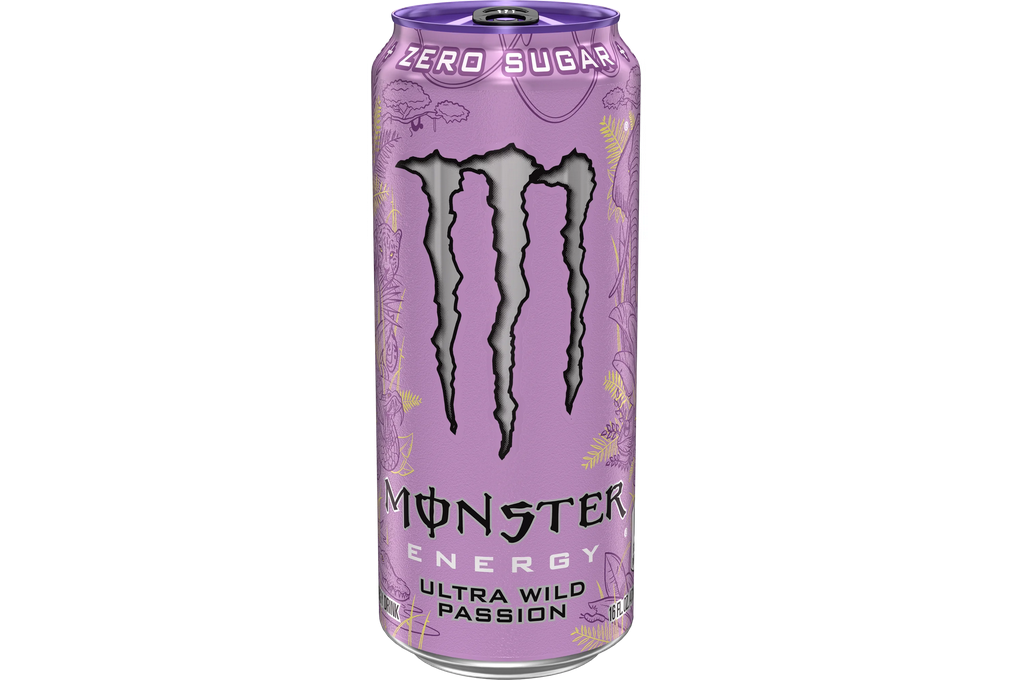 Monster Energy, Ultra Wild Passion, Zero Sugar Energy Drink, 16 fl oz, Can