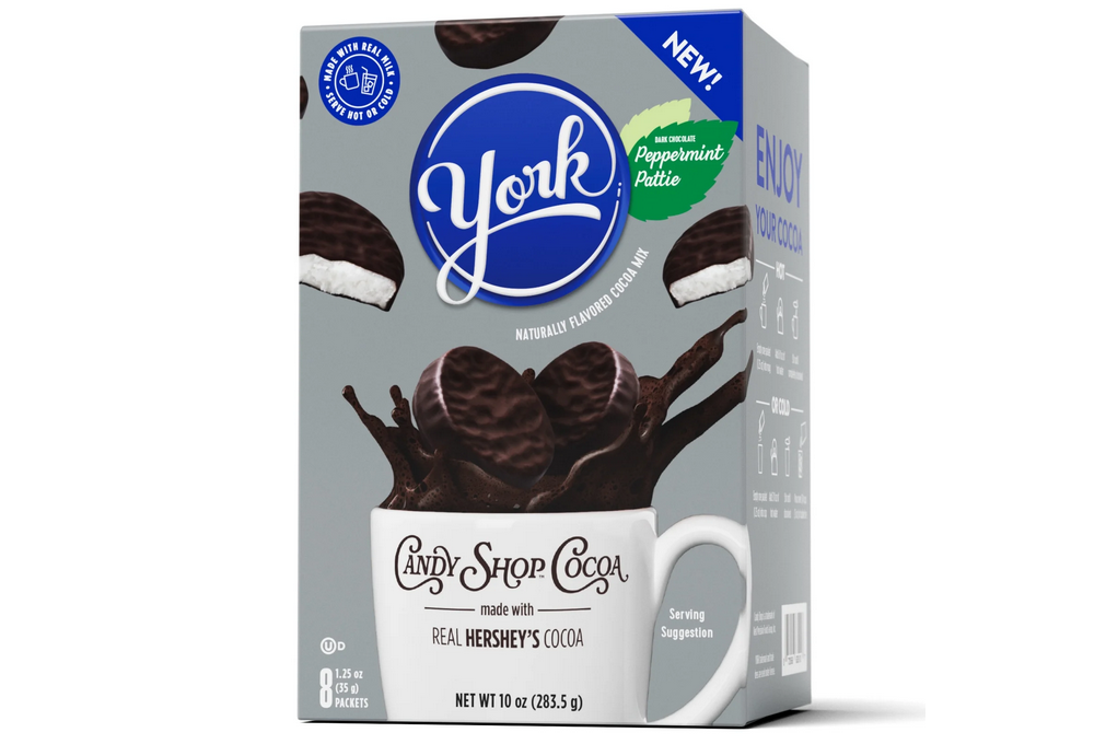 Candy Shop Cocoa YORK Peppermint Pattie Cocoa Mix | Hot Chocolate, 1.25 oz Packet (8 Count)