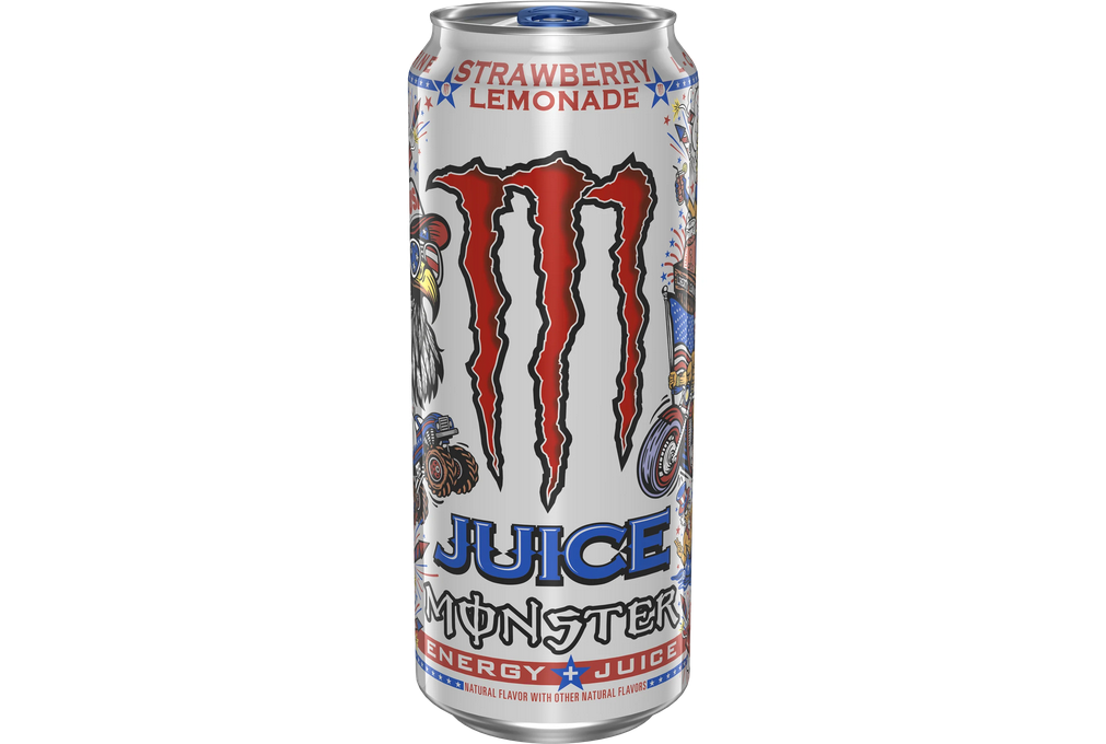Juice Monster, Strawberry Lemonade, Energy Drink, 16 fl oz, Can
