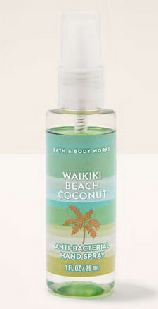 Waikiki Beach Coconut Hand Sanitizer Spray