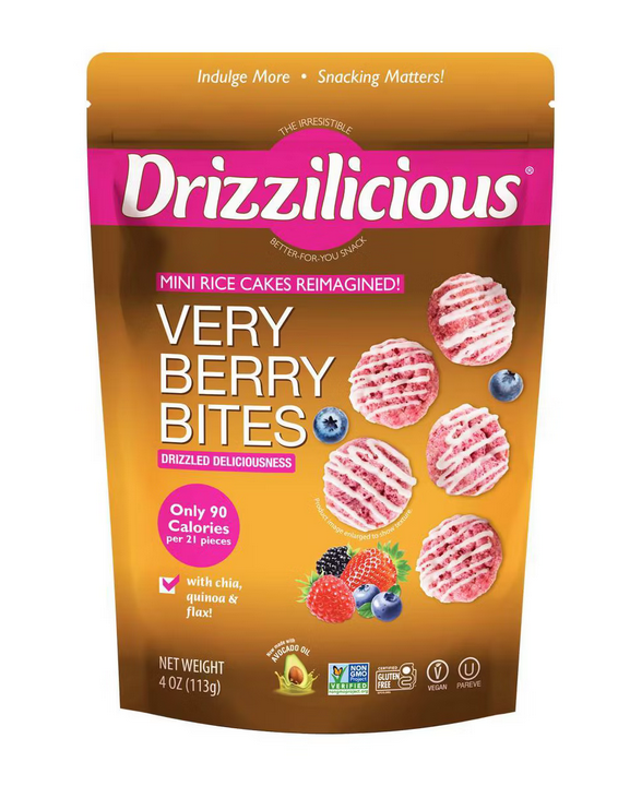 Drizzilicious Very Berry Drizzled Mini Rice Cake - 4oz