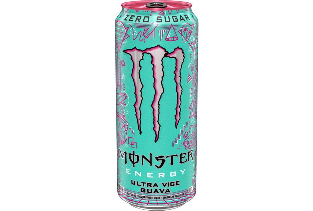 Monster Energy Ultra, Vice Guava, Sugar Free Energy Drink, 16 Fl Oz