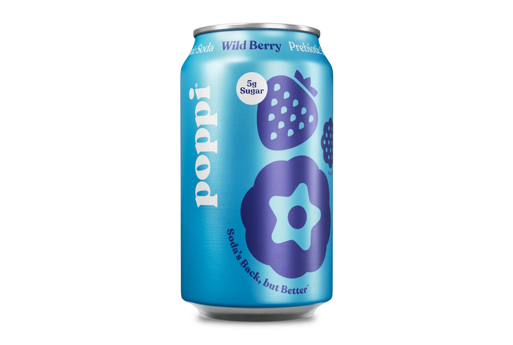 poppi Wild Berry Prebiotic Soda, 12 fl oz