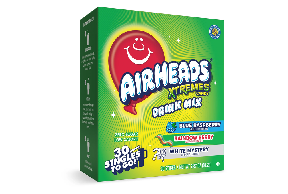 Airheads Extremes Singles to Go Powdered Drink Mix Variety Pack, 30 Count Packets