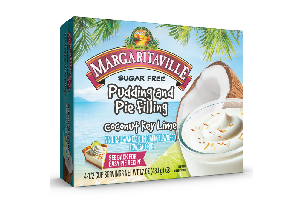Margaritaville Coconut Key Lime Sugar Free Instant Pudding Mix and Pie Filling, 4 Servings, 1.70 oz Box