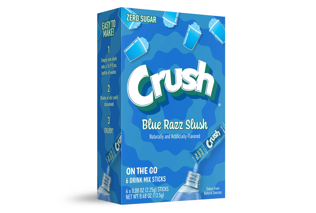 Crush Blue Razz Zero Sugar 6ct Drink Sachet