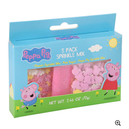 Peppa Pig 3 Pack Sprinkle Mix