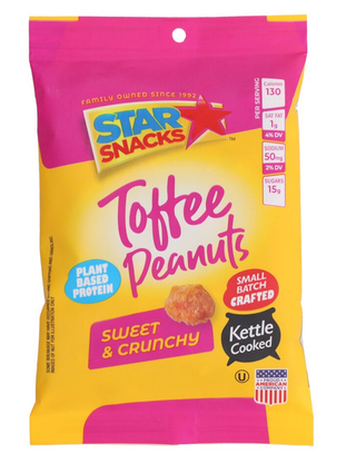 Star Snacks Toffee Peanuts 4oz