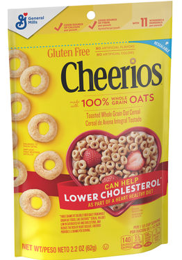 Cheerios Whole Grain Oats Gluten-Free Breakfast Cereal 2.2oz