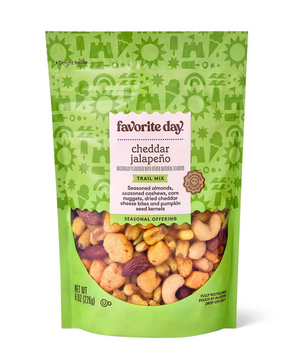 Cheddar Jalapeno Flavored Trail Mix - 8oz - Favorite Day