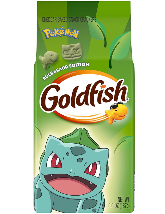 Goldfish Limited Edition Bulbasaur Cheddar Crackers - 6.6oz