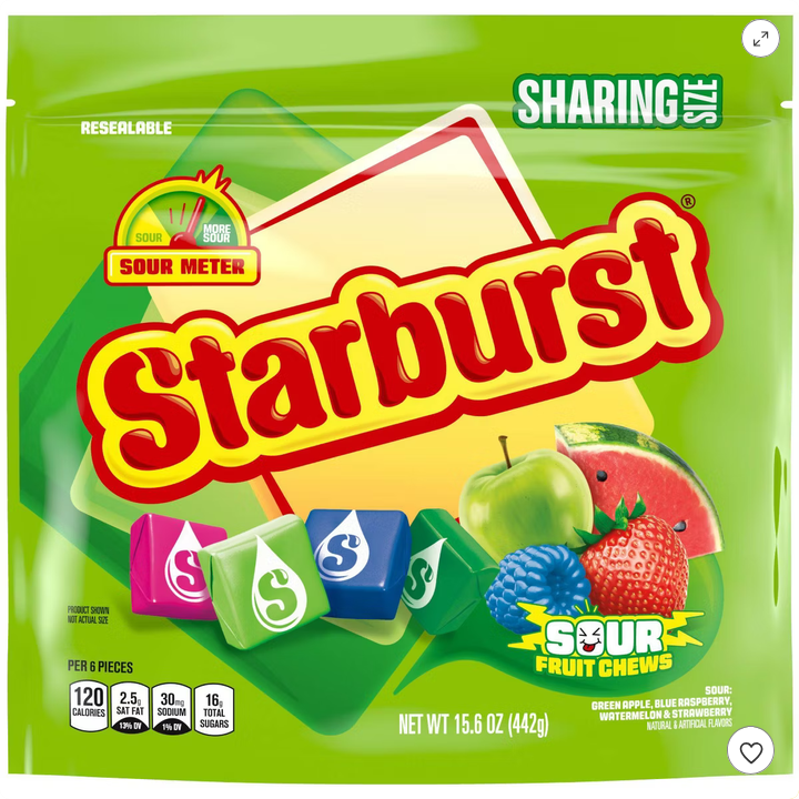 Starburst Sour Sharing Chewy Candies - 15.6oz