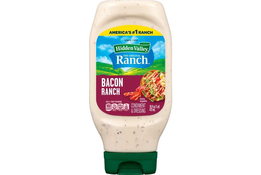 Hidden Valley Bacon Ranch Dip Sauce Condiment &amp; Dressing, 16 fl oz Squeeze Bottle