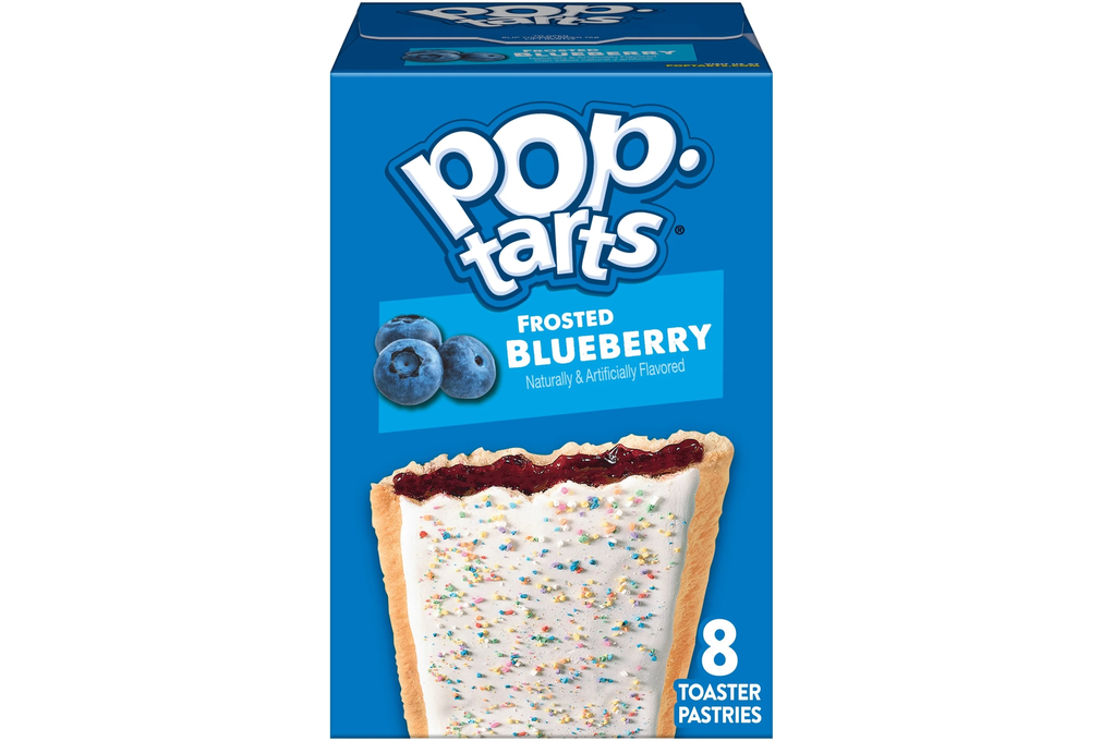 Pop-Tarts Frosted Blueberry Toaster Pastries, Breakfast Foods, Shelf-Stable, 13.5 oz (8 Count)