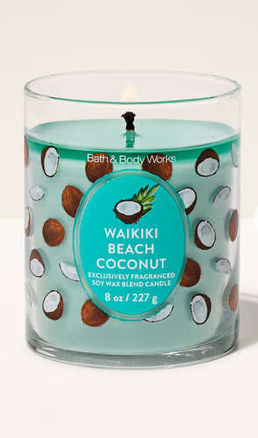 White Barn Waikiki Beach Coconut Single Wick Candle