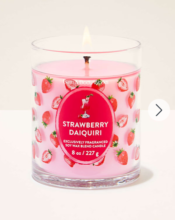 White Barn Strawberry Daiquiri Single Wick Candle