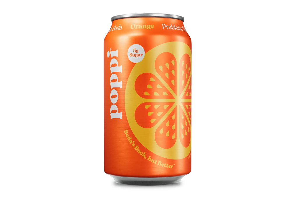 poppi Orange Prebiotic Soda, 12 fl oz