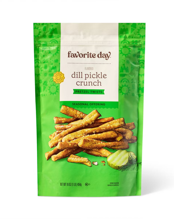 Dill Pickle Seasoned Pretzels - 16oz - Favorite Day