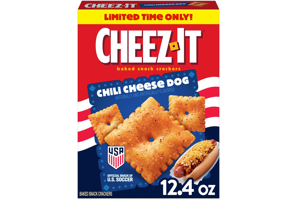 Cheez-It Chili Cheese Dog Baked Snack Crackers, Limited Edition, 12.4 oz