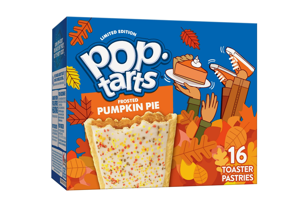 Pop-Tarts Frosted Pumpkin Pie Toaster Pastries, Breakfast Foods, Shelf-Stable, 27 oz (16 Count)