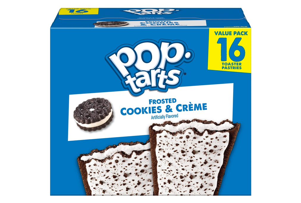 Pop-Tarts Frosted Cookies and Creme Toaster Pastries, Breakfast Foods, Shelf-Stable, 27 oz (16 Count)