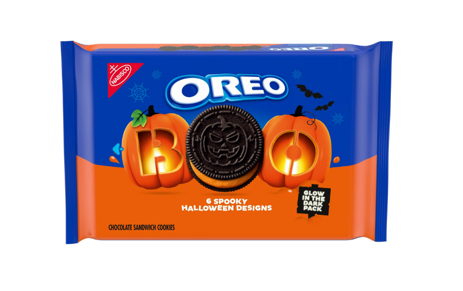 OREO Orange Creme Chocolate Sandwich Cookies, Limited Edition, Halloween Cookies, 18.71 oz