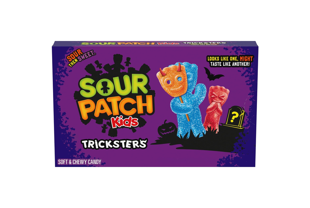 SOUR PATCH KIDS Tricksters Soft &amp; Chewy Gummy Halloween Candy, 3.52 oz