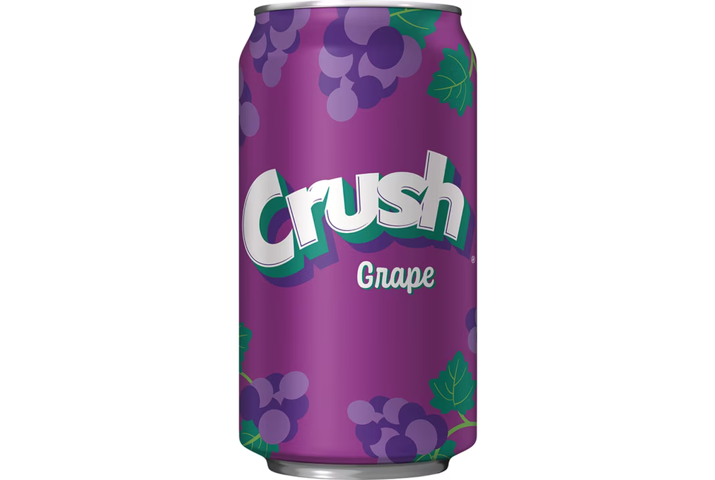 Crush Caffeine Free Grape Soda Pop, 12 fl oz