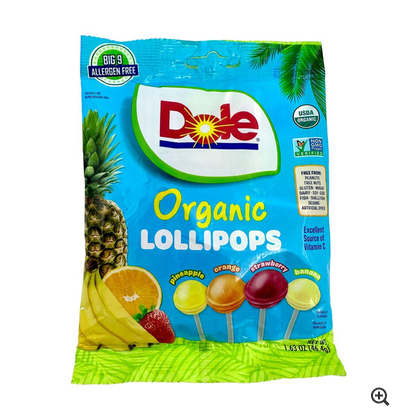 Dole Organic Lollipops 1.63 oz