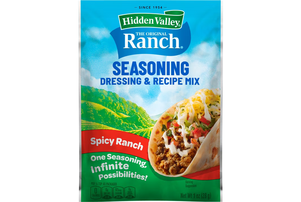 Hidden Valley Spicy Ranch Seasoning &amp; Dressing Mix, 1 oz Packet