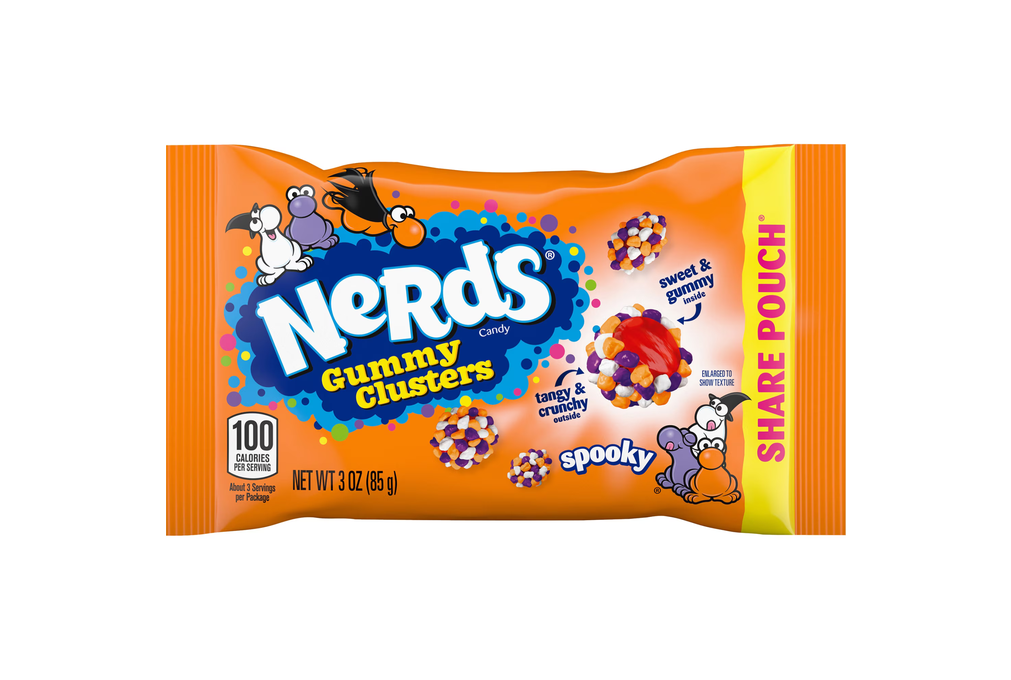 Nerds Spooky Gummy Clusters, Halloween Candy, Nerds Gummy Candies, 3 Ounce