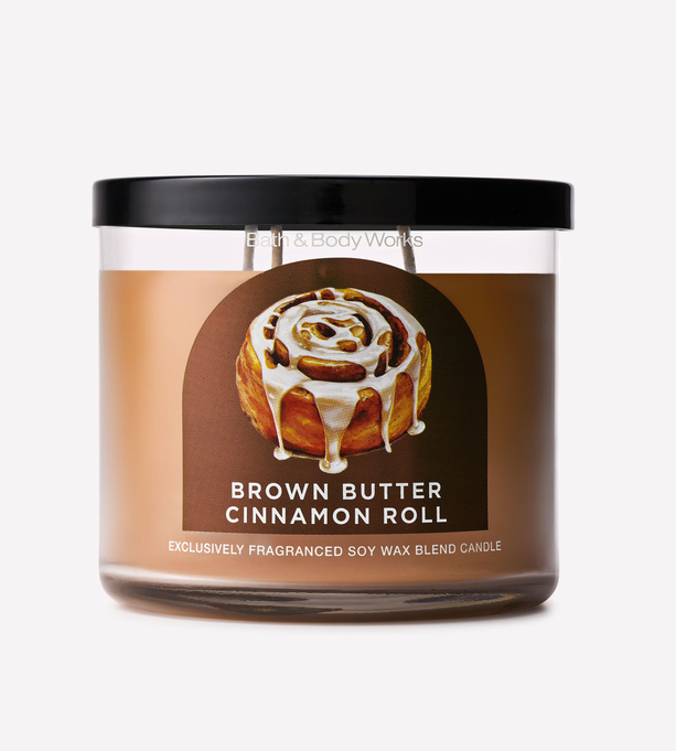 Brown Butter Cinnamon Roll 3-Wick Candle