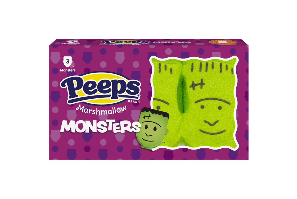 PEEPS Marshmallow Monsters Halloween Candy 3 Count 1.5 Ounces Gluten-Free