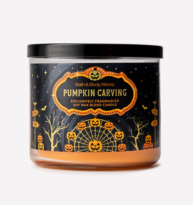 Pumpkin Carving 3-Wick Candle