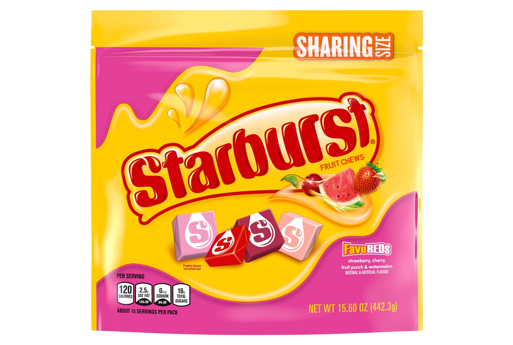 Starburst FaveREDs Candy Fruity Chewy Candies Sharing Size Bag - 15.6oz
